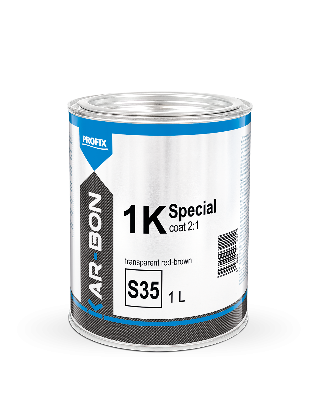 Czerwono-brązowy przezroczysty 1L