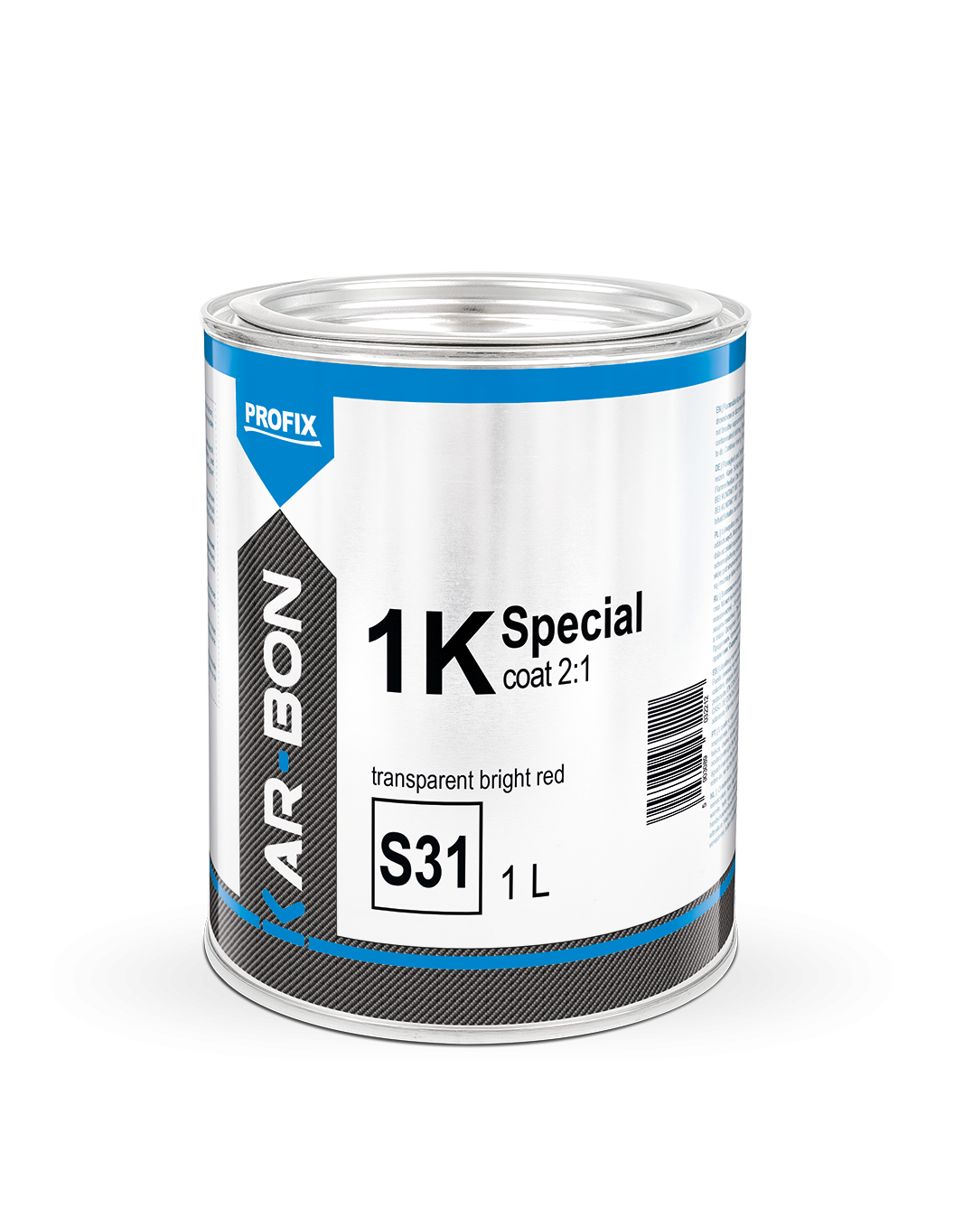 Czerwony jasny przezroczysty 1L